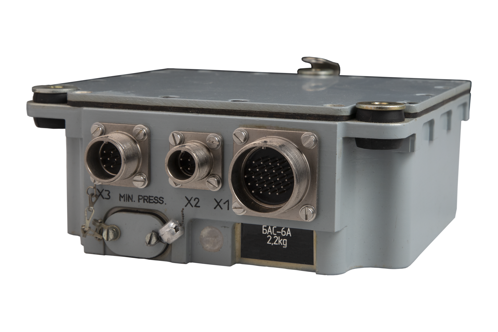 Mil-spec sealed electronic box BAS-6A with pressure monitoring port