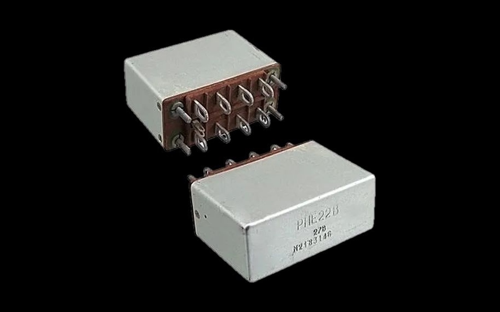 REN series (RNE-22V) dual-perspective mil-spec DC power relays manufactured by Pacific Mechatronics